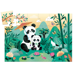 Siluetov puzzle: Panda Leo
