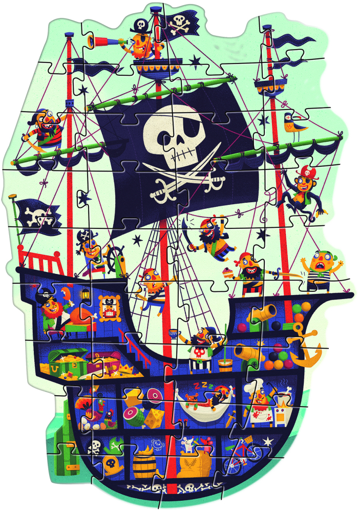 Obrovské puzzle – Pirátsky koráb