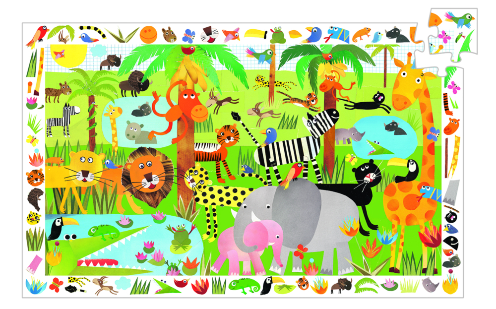 Objavovacie puzzle: Džungľa