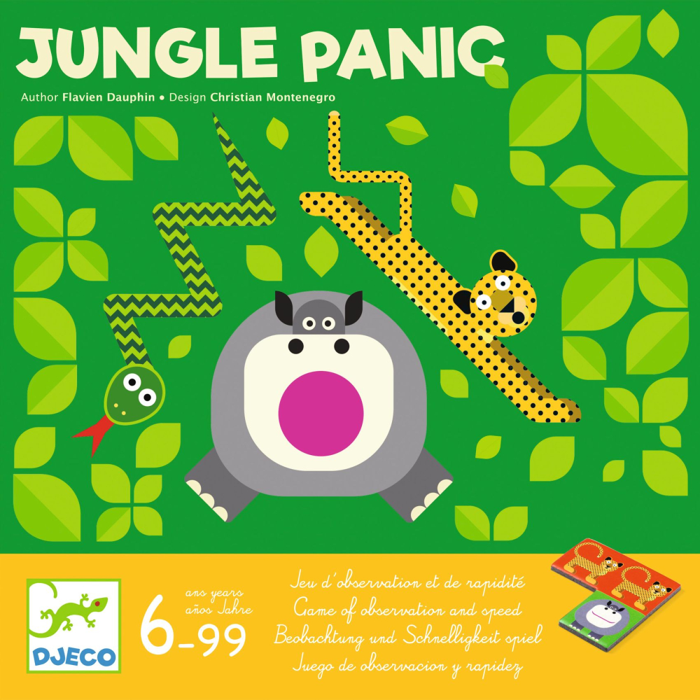 Panika v džungli (Jungle Panic): stolová hra, postrehová rýchla, „tetrisová“ 