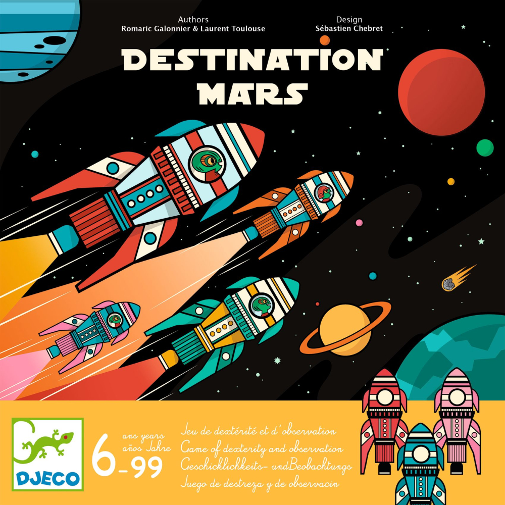 Na Mars (Destination Mars): stolová hra, postrehová rýchla, vyžadujúca zručnosť
