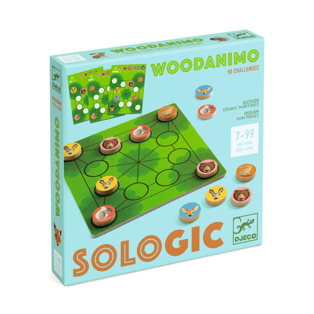 SOLOGIC: Woodanimo (Zvieratá v lese), stolová logická hra pre 1 hráèa
