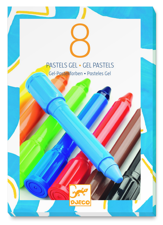 Sada gélových pasteliek - základné farby (8 ks)