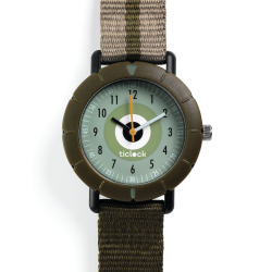 Zelený terè: náramkové športové ruèièkové hodinky Ticlock