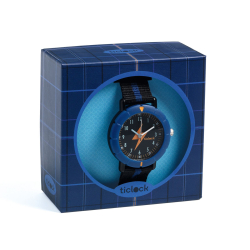 Modrý blesk: náramkové športové ruèièkové hodinky Ticlock