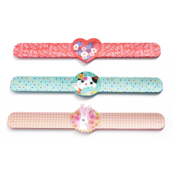ENG: Slap bracelets heart,rabbit,cat