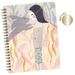 Izumi: linajkový zápisník so špirálovou väzbou