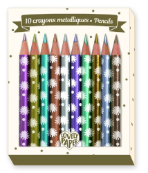 Mini farbičky s metalickým leskom Chic: 10 farieb
