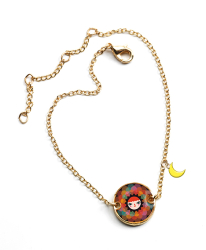 Slnko: retiazkov nramok s medailnom, kolekcia Lovely Bracelets