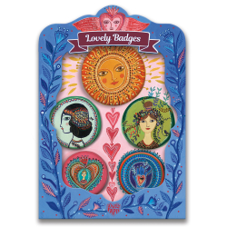 astie: sada 5 odznakov, kolekcia Lovely Badges
