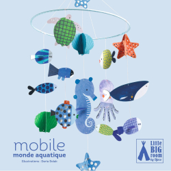 Morský svet: Závesné papierové mobile