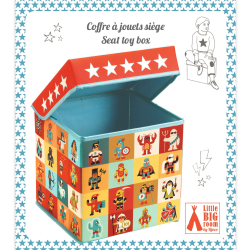 ENG:LITTLE BIG ROOM Seat toy box - Stars