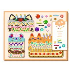 Koláž pre predškolákov: Mozaikové zvieratkové koláčiky