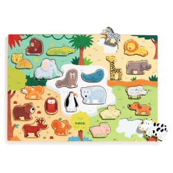 ENG:WOODEN PUZZLES Puzzlo Animo - FSC 100%