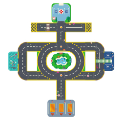 ENG: Puzzl'Up City-Giant- 33 pcs
