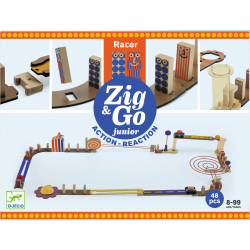 Junior-pretekár: Zig & Go stavebnica s reťazovou reakciou, 51 ks