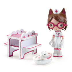 Tinyly tinyshop Milou: veterinrna ambulancia so stolkom
