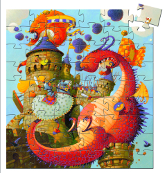 Siluetov puzzle: Drak