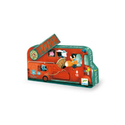 Siluetov puzzle: Poiarnick auto 