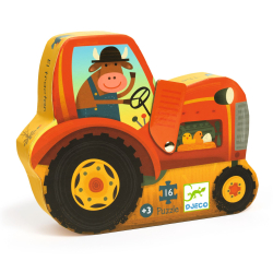 Siluetov puzzle: Traktor, 16 dielov