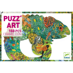 Umelecké puzzle: Chameleón