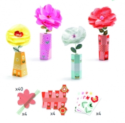 DIY-Vyrob si sam/a Retrochic: Papierové kvety vo váze