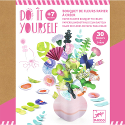 DIY-Vytvor si sám Kytica, kvety s vázièkou papierové, 30 ks: skladanie papiera