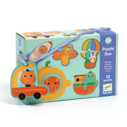 Puzzle Duo: Dopravn prostriedky (10 ks po 2 dieliky)