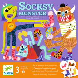 Ponožkové príšerky (Socksy Monster): stolová hra, kooperatívna pamäťová