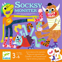 Ponokov prerky (Socksy Monster): stolov hra, kooperatvna pamov