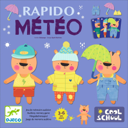 Rapido Meteo: stolová hra, edukaèná, na sluchovú pamä� (Cool School Skvelá škola)