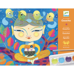 India: maovanie poda siel tetcami (Gouaches)
