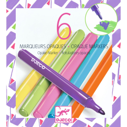 ENG: 6 opaque markers -  80s