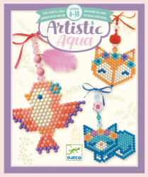 Zvieratk: Artistic Aqua, 3 prvesky (Korlkovanie-ukladanie guliiek-mozaika/kol)