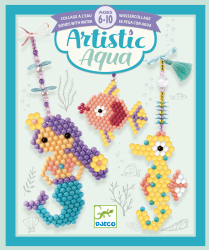 Artistic Aqua-Korálkovanie: More, 3 prívesky, ukladanie gulièiek-mozaika/koláž