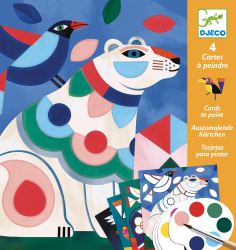 Fantastické zvieratá: Maľovanie kariet s vodovými farbami