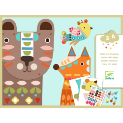 ENG: Small gifts for littles ones - Create with papers : 3 giant animals