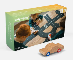 Diaľnica: autodráha waytoplay, darčekové balenie s autíčkom
